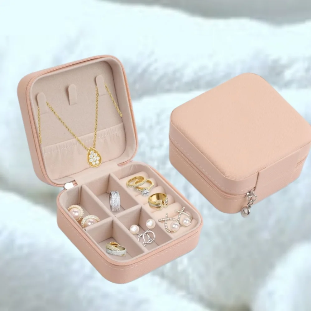 Compact Mini Travel Light Pink Jewelry Bx